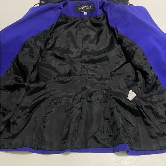 Teenflo Paris Royal Blue Hooded Blazer - Picture 10 of 11